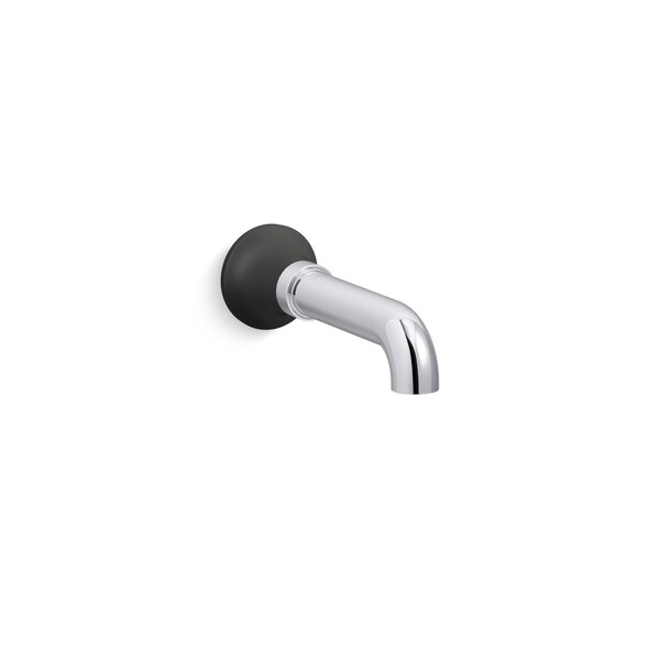 Kohler Tone Tub Spout Less Diverter Polished Chrome with Matte Black 27423-CBL - main